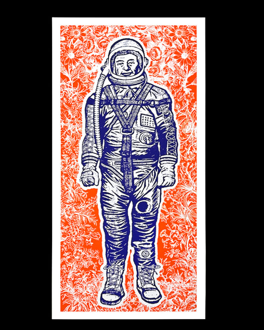 "Astro-Floral" 10"x20" Screen Print